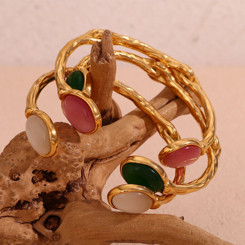 Pulseira Ágata em Ouro 18k