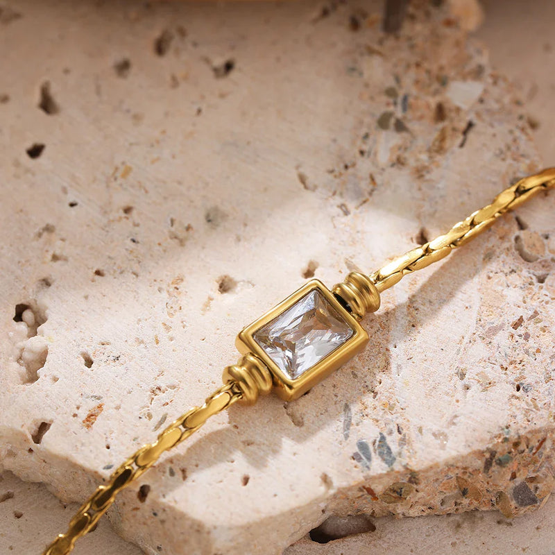 Pulseira Vintage de Zircônia 18k