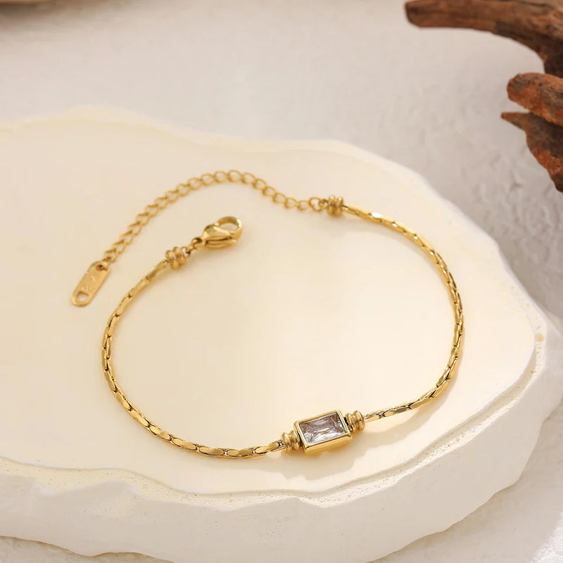 Pulseira Vintage de Zircônia 18k