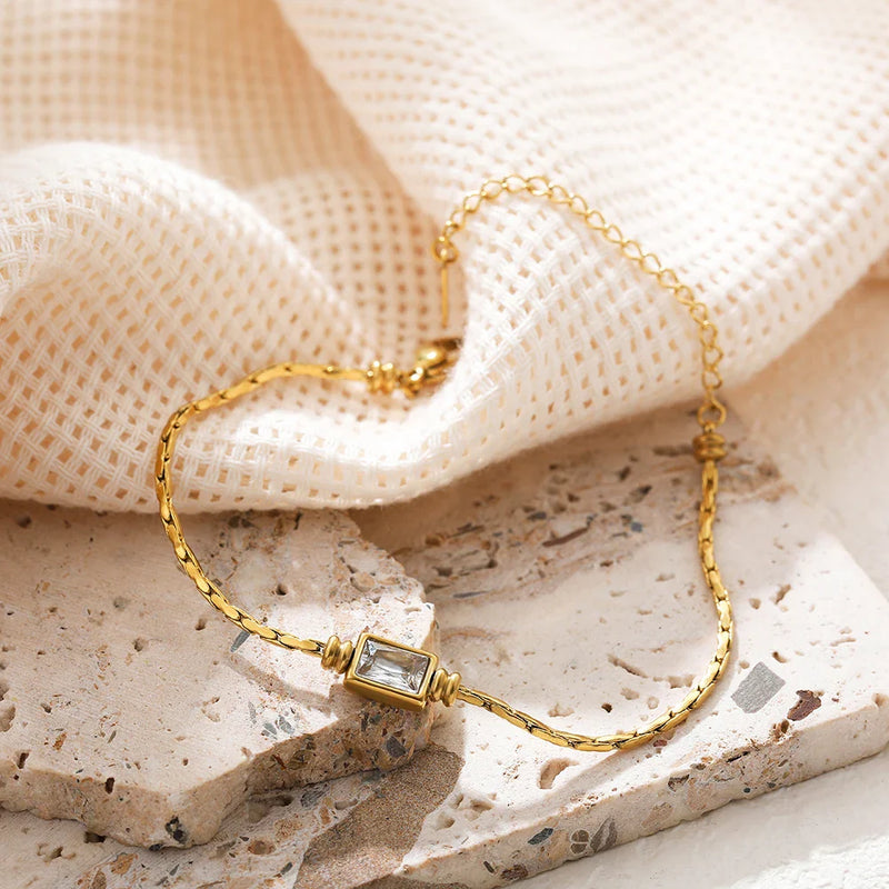 Pulseira Vintage de Zircônia 18k