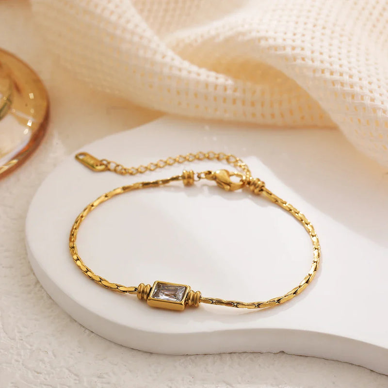 Pulseira Vintage de Zircônia 18k