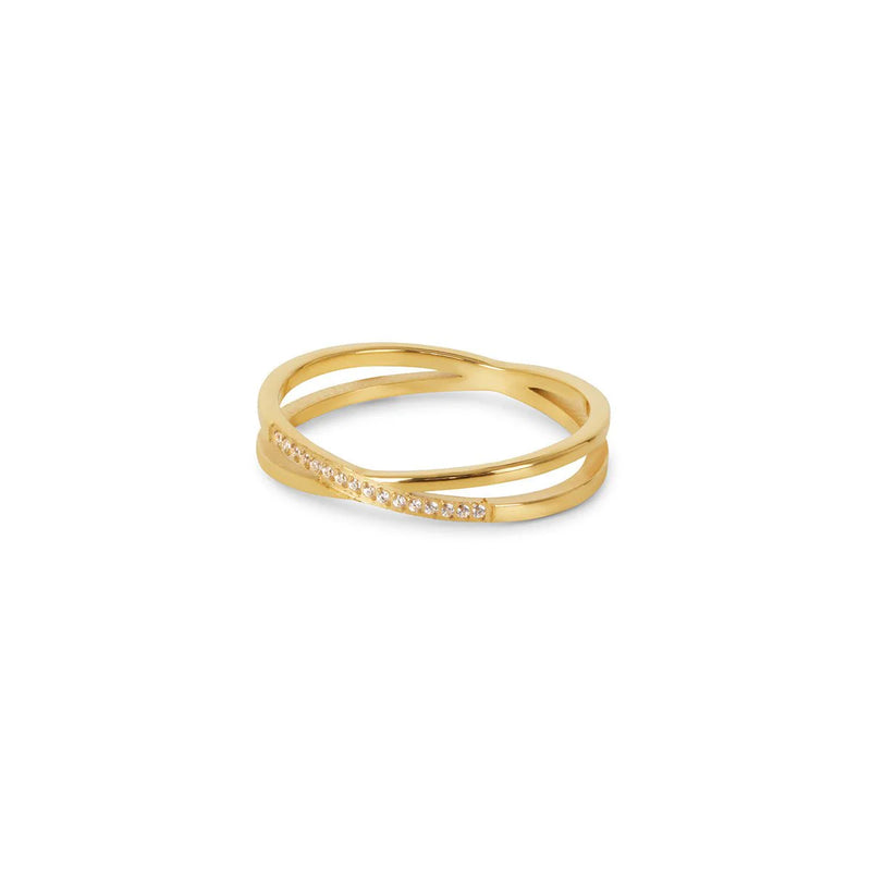 Anel Aurora Duplo em Ouro 18k