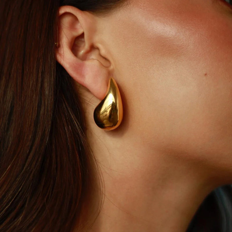 Brincos Gota Thulz em Ouro 18k