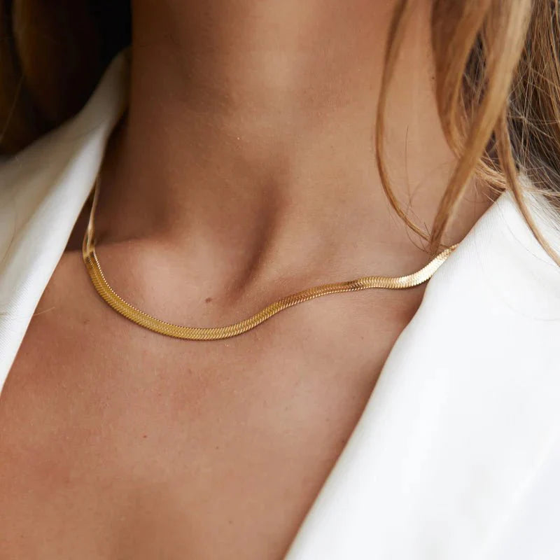Colar Verônica Banhado em Ouro 18k