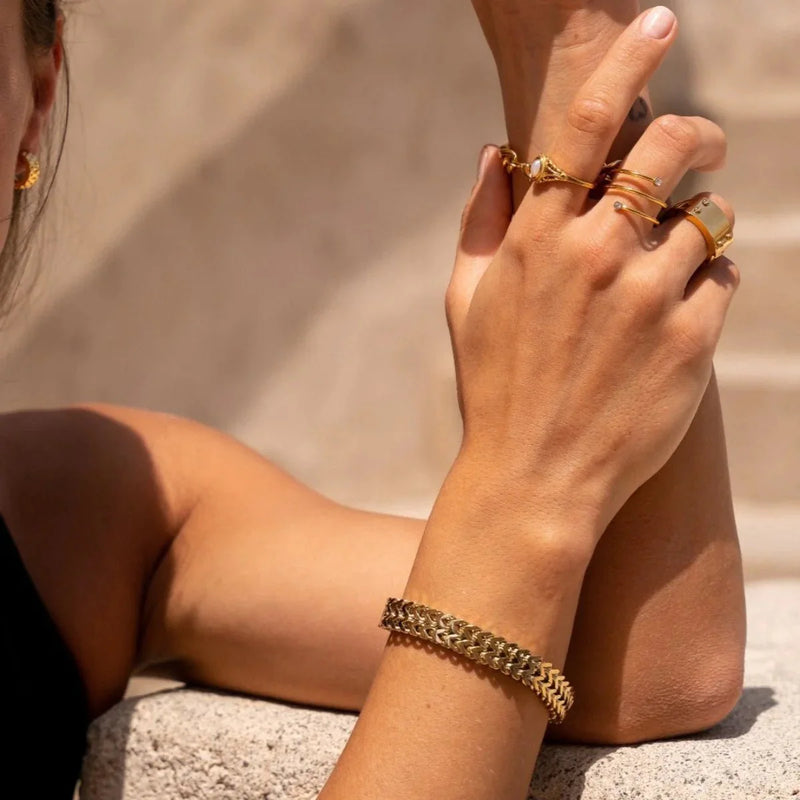 Pulseira Lifer Banhado em Ouro 18k