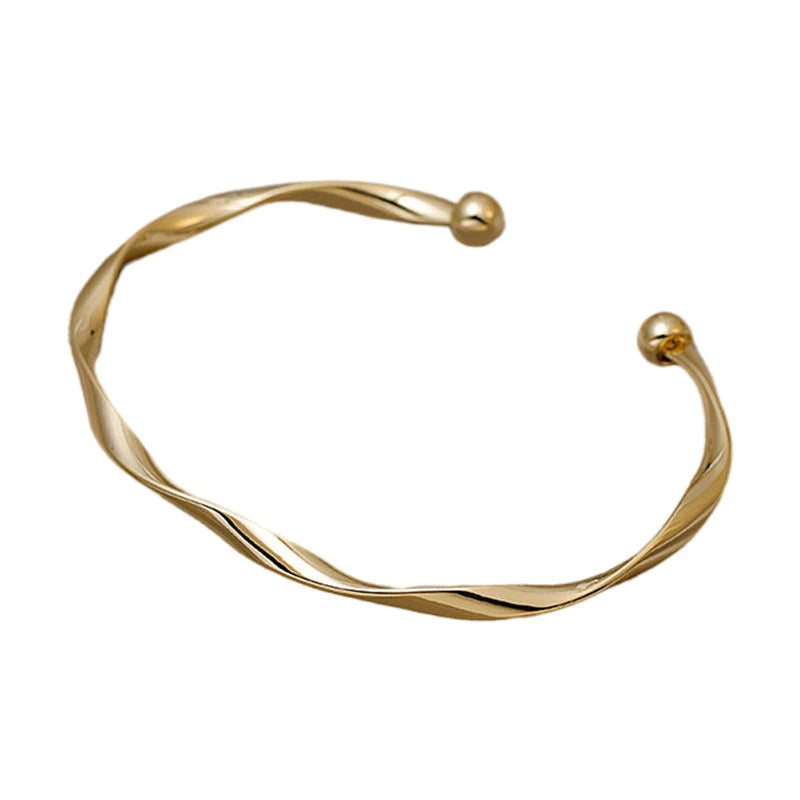 Pulseira Torcida Banhada em Ouro 18k